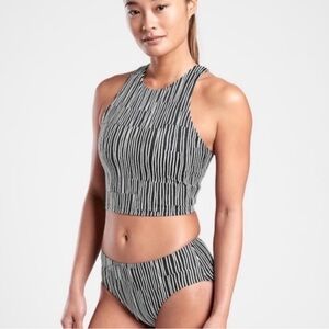 Athleta Conscious crop swim and bottoms